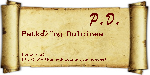 Patkány Dulcinea névjegykártya